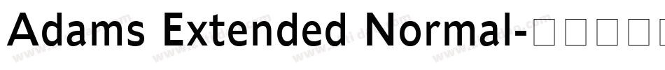Adams Extended Normal字体转换